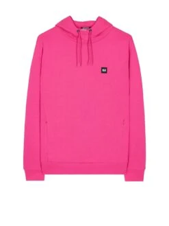Weekend Offender Ribbe Badge Overhead Hoodie - Bright Pink -Barbou Clothing Shop VNQ5B SQ4 0000000368 BRIGHT PINK MDd