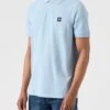 Weekend Offender Caneiros Badge Polo Shirt - Light Blue -Barbou Clothing Shop VNQ67 SQ1 0000000150 LIGHT BLUE MDf
