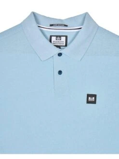 Weekend Offender Caneiros Badge Polo Shirt - Light Blue -Barbou Clothing Shop VNQ67 SQ5 0000000150 LIGHT BLUE MDd1