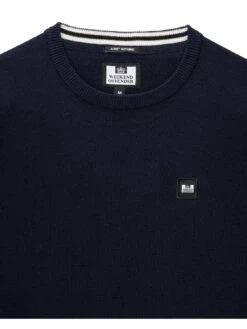 Weekend Offender Solace Crew Neck Jumper - Navy -Barbou Clothing Shop VNQ6R SQ5 0000000048 NAVY MDd1