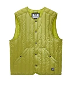 Weekend Offender Fitzpatrick Mixed Fabrication Gilet - Bright Green -Barbou Clothing Shop VNQ79 SQ5 0000000188 BRIGHT GREEN MDd1