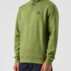 Weekend Offender Badge 1/4 Zip Sweatshirt - Khaki