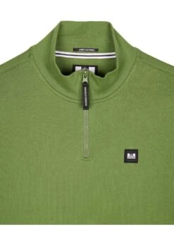 Weekend Offender Badge 1/4 Zip Sweatshirt - Khaki -Barbou Clothing Shop VNQ83 SQ5 0000000197 BRIGHT BLUE MDd1
