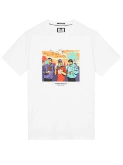 Weekend Offender Ronnie Happy Mondays Graphic T-Shirt - White -Barbou Clothing Shop VNQ91 SQ4 0000000013 WHITE MDd
