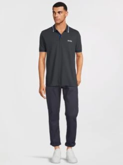 BOSS Paddy Pro Logo Regular Fit Polo Shirt - Dark Blue -Barbou Clothing Shop VNRJW SQ3 0000000354 DARK BLUE MDo