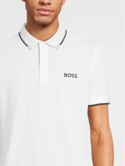 BOSS Paddy Pro Logo Regular Fit Polo Shirt -Barbou Clothing Shop VNRJX SQ4 0000000013 WHITE MDd