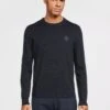 BOSS Kanovano Crew Neck Jumper - Dark Blue -Barbou Clothing Shop VNRL8 SQ1 0000000354 DARK BLUE MDf