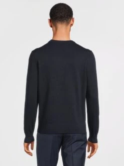 BOSS Kanovano Crew Neck Jumper - Dark Blue -Barbou Clothing Shop VNRL8 SQ2 0000000354 DARK BLUE MDb