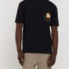 River Island Short Sleeve Regular Fit Casa Hotel T-shirt - Black -Barbou Clothing Shop VNT7T SQ1 0000000004 BLACK MDf