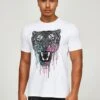 Alessandro Zavetti Growler Paint Drip T-shirt - White