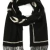 AllSaints Underground Logo Woven Scarf - Black