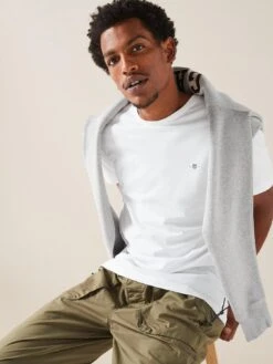 GANT Reg Shield Shortsleeve T-Shirt - White -Barbou Clothing Shop VOLGX SQ4 0000000013 WHITE MDd