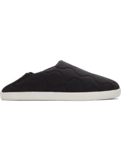 TOMS Toms Men's Ezra Quilted Cotton Ripstop Slipper - Black -Barbou Clothing Shop VOLI7 SQ6 0000000004 BLACK SLd