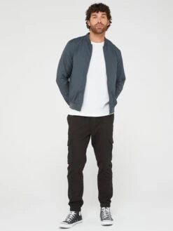 Brave Soul Bomber- Charcoal -Barbou Clothing Shop VOQE7 SQ3 0000000005 GREY MDo