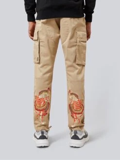 Criminal Damage Hidden Dragon Cargo Pants - Beige -Barbou Clothing Shop VOTGV SQ5 0000000108 BEIGE MDd