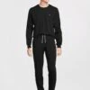 Emporio Armani Bodywear Emporio Armani Crew Lounge Set - Black -Barbou Clothing Shop VP1A6 SQ1 0000000004 BLACK MDf