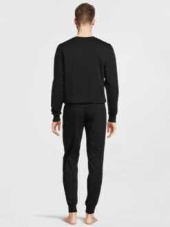 Emporio Armani Bodywear Emporio Armani Crew Lounge Set - Black -Barbou Clothing Shop VP1A6 SQ2 0000000004 BLACK MDb