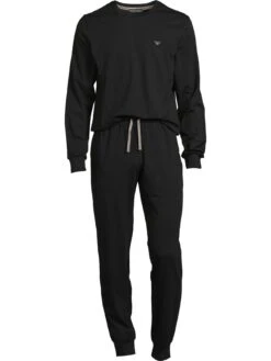 Emporio Armani Bodywear Emporio Armani Crew Lounge Set - Black -Barbou Clothing Shop VP1A6 SQ4 0000000004 BLACK MDd