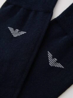 Emporio Armani Bodywear 2 Pack Socks -Barbou Clothing Shop VP1A7 SQ3 0000000048 NAVY SLd1