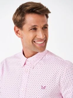 Crew Clothing Stretch Print - Pink -Barbou Clothing Shop VP3UZ SQ5 0000000063 PINK MDd