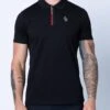 Luke 1977 Relay Zip Polo Shirt - Black -Barbou Clothing Shop VP5PL SQ1 0000000004 BLACK MDf