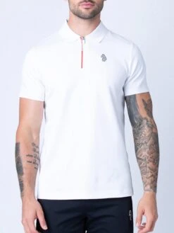 Luke 1977 Relay Zip Polo Shirt - White
