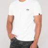 Alpha Industries Basic Small Logo T-Shirt - White