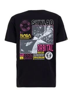 Alpha Industries Skylab NASA T-Shirt - Black -Barbou Clothing Shop VP5QL SQ4 0000000004 BLACK MDd
