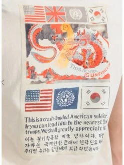 Alpha Industries USN Chit Print T-Shirt - Off White -Barbou Clothing Shop VP5QQ SQ5 0000000013 WHITE MDd1