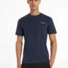 Calvin Klein Micro Logo Interlock T-Shirt -Barbou Clothing Shop VPA55 SQ1 0000000048 NAVY MDf