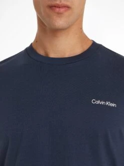 Calvin Klein Micro Logo Interlock T-Shirt -Barbou Clothing Shop VPA55 SQ4 0000000048 NAVY MDd