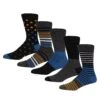 DKNY 5 Pack Holt Socks - Multi -Barbou Clothing Shop VPGEA SQ1 0000000029 MULTI PKf