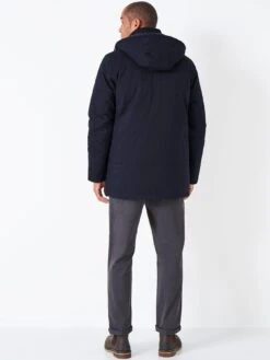 Crew Clothing Woodcott Hooded Padded Coat - Navy -Barbou Clothing Shop VQ6SI SQ4 0000000048 NAVY MDd