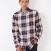 Crew Clothing Brushed Darwin Check Shirt - Multi