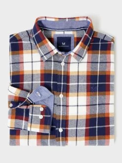 Crew Clothing Brushed Darwin Check Shirt - Multi -Barbou Clothing Shop VQ6SJ SQ3 0000000029 MULTI MDo