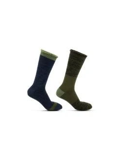 TOTES 2 Pack Mens Brushed Thermal Socks - Khaki -Barbou Clothing Shop VQ8GB SQ3 0000000058 KHAKI SLd1