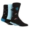 PRINGLE Classic Argyle Socks - 3 Pack Gift Box - Blue -Barbou Clothing Shop VQ8HP SQ1 0000000020 BLUE SLf