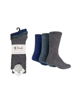 PRINGLE Bamboo Leisure Socks - 3 Pack - Multi -Barbou Clothing Shop VQ8JY SQ2 0000000029 MULTI SLd