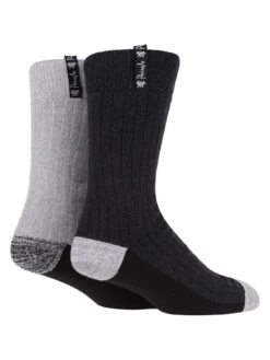 PRINGLE Fully Cushioned Boot Socks - 2 Pack - Black