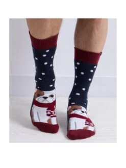 TOTES Original Novelty Dog Slipper Socks - Multi -Barbou Clothing Shop VQ8L0 SQ2 0000000029 MULTI SLd