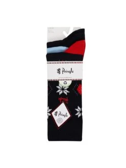 PRINGLE Christmas Hanging Gift Bamboo Socks - 3 Pack - Multi 7 PRINGLE Christmas Hanging Gift Bamboo Socks - 3 Pack - Multi -Barbou Clothing Shop VQ8M4 SQ3 0000000029 MULTI SLd1