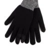 TOTES Thermal Double Lined Knitted Smartouch Gloves -Barbou Clothing Shop VQA6L SQ1 0000000004 BLACK SLf