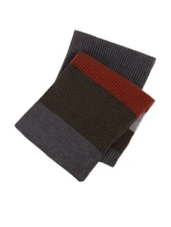 TOTES Block-Stripe Rib Scarf