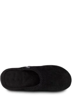TOTES Isotoner Airtex Suedette Mule Slipper - Black -Barbou Clothing Shop VQA6Y SQ4 0000000004 BLACK SLt