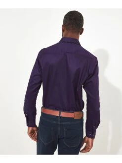 Joe Browns Joe Browns Sensational Double Collar Long Sleeve Shirt - Purple -Barbou Clothing Shop VRRN8 SQ2 0000000039 PURPLE MDb