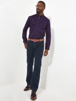 Joe Browns Joe Browns Sensational Double Collar Long Sleeve Shirt - Purple -Barbou Clothing Shop VRRN8 SQ3 0000000039 PURPLE MDo