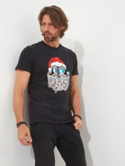 Joe Browns Feeling Festive Christmas T-Shirt - Black