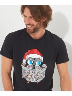 Joe Browns Feeling Festive Christmas T-Shirt - Black -Barbou Clothing Shop VRRR7 SQ4 0000000004 BLACK MDd