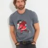 Joe Browns Deliver The Tunes Christmas T-Shirt - Grey -Barbou Clothing Shop VRRR8 SQ1 0000000005 GREY MDf