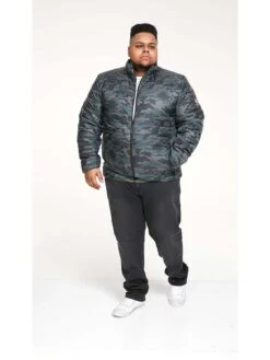 D555 Camo Printed Padded Jacket -Barbou Clothing Shop VRUXL SQ4 0000000047 GREEN MDd